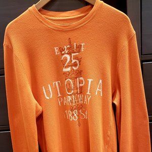 Express orange Henley shirt (Large)